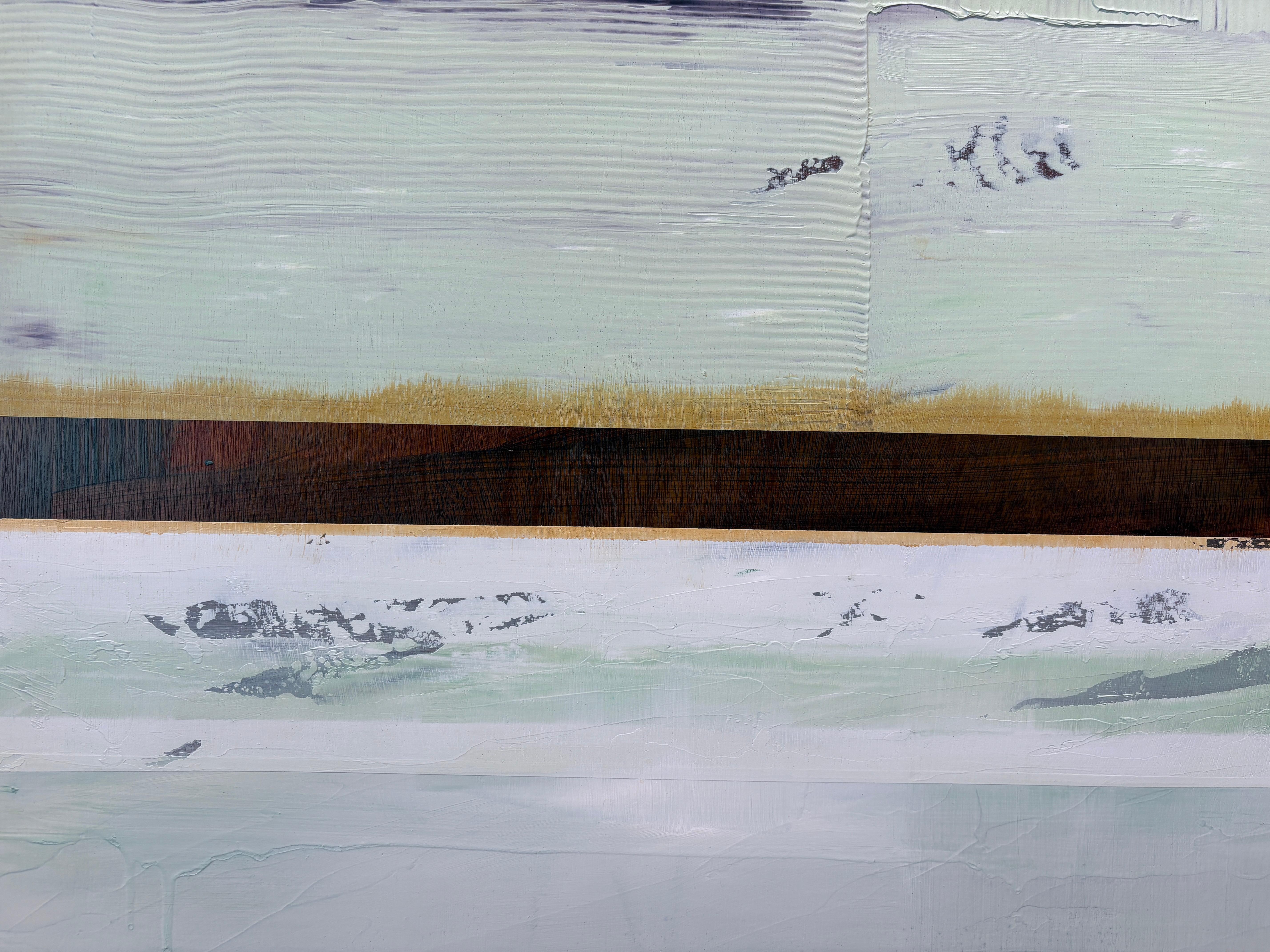 « Sea Harbor » de Katheryn Holt - Art abstrait aux couleurs de terre et d'eau en vente 2