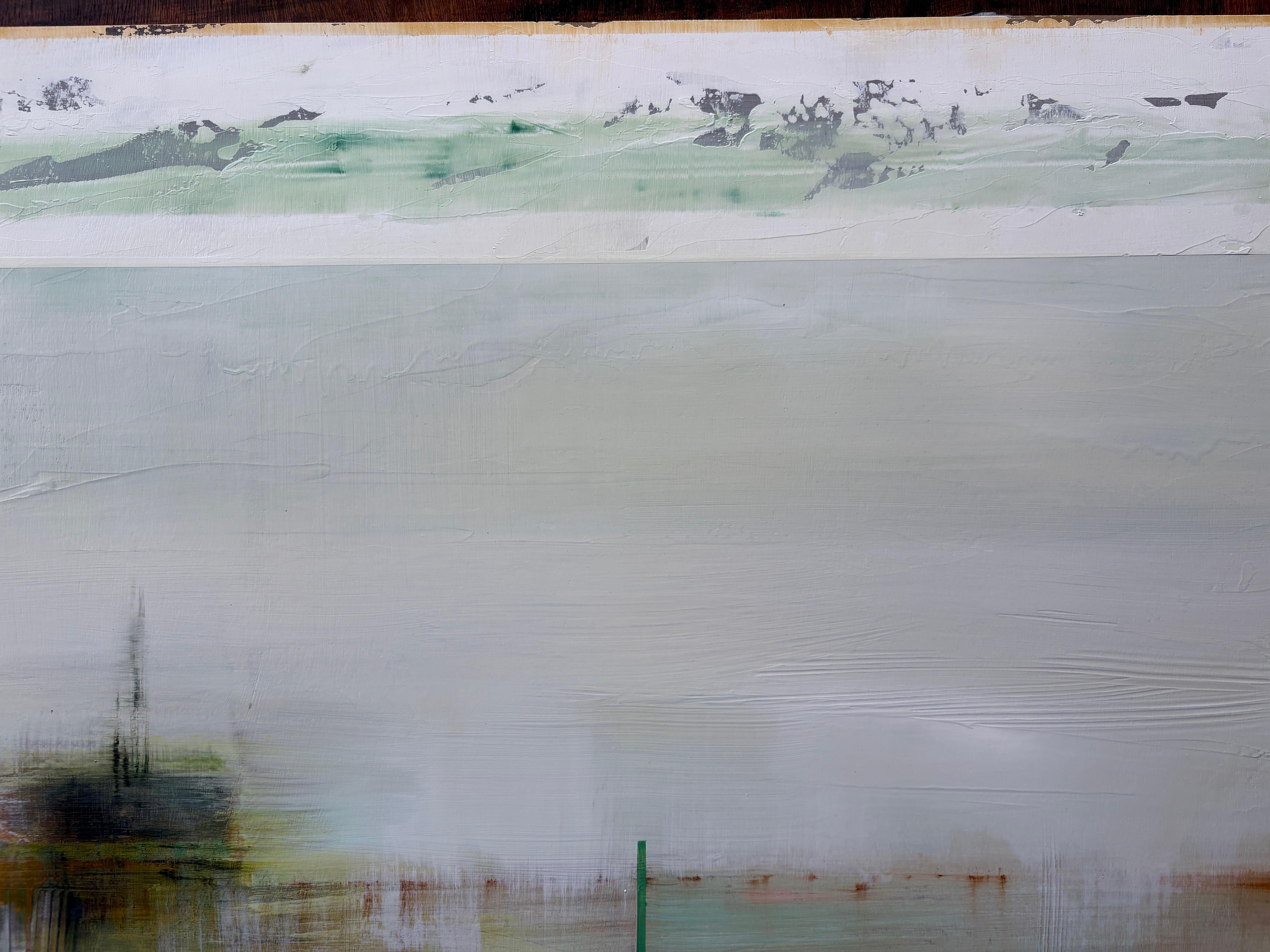 « Sea Harbor » de Katheryn Holt - Art abstrait aux couleurs de terre et d'eau en vente 3