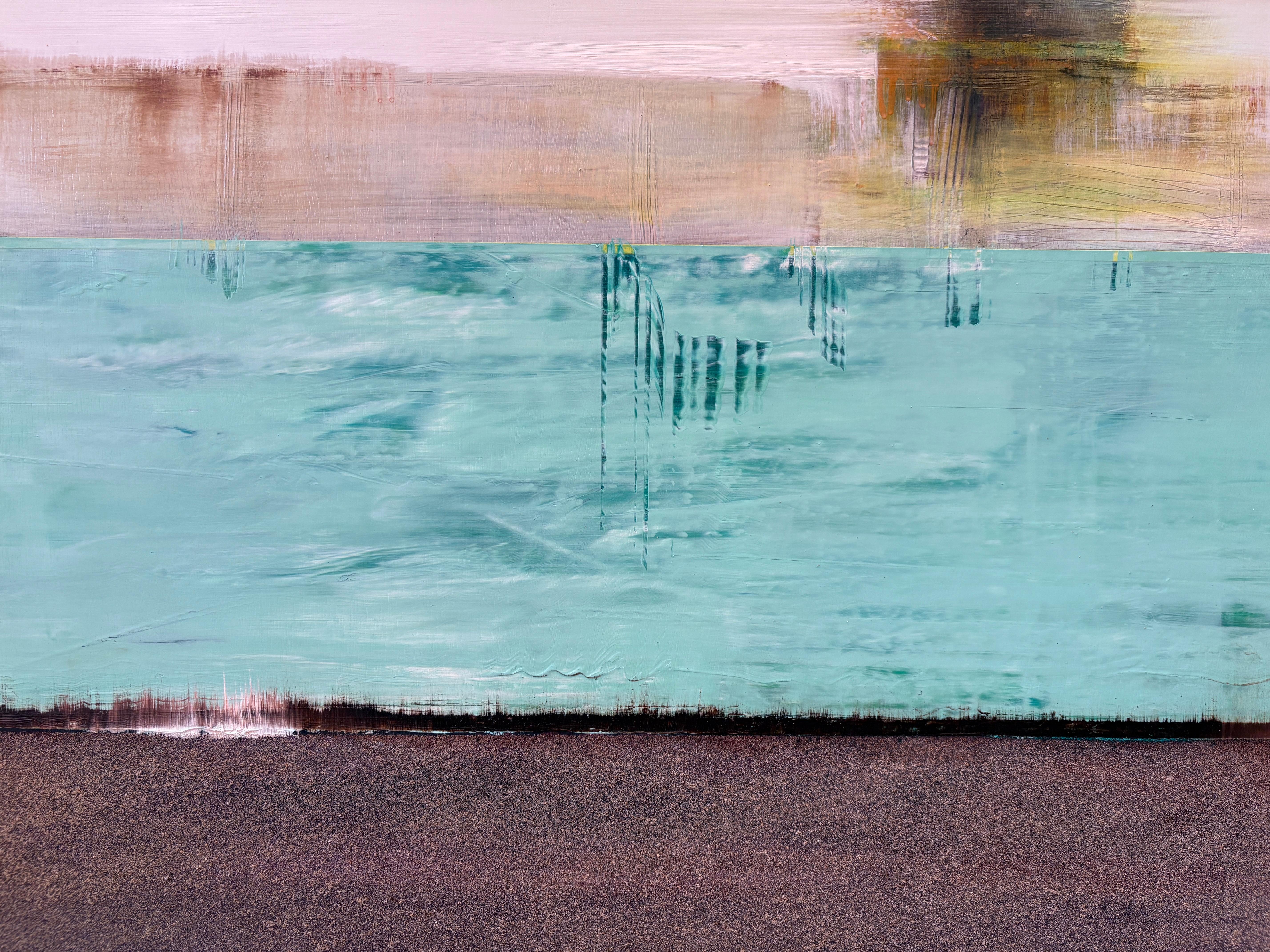 « Sea Harbor » de Katheryn Holt - Art abstrait aux couleurs de terre et d'eau en vente 6