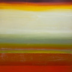 "Spectrum" by Holt - Orange, Yellow, and White Contemporary Color-Field Abstract