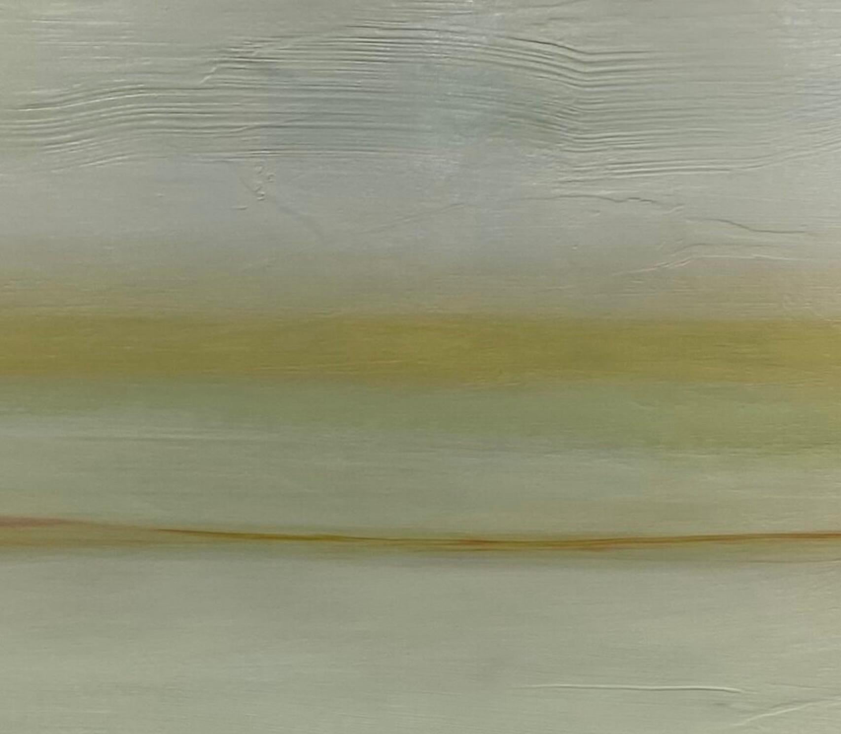 Sunrise' par Katheryn Holt - Peinture abstraite contemporaine verte et grise en vente 5