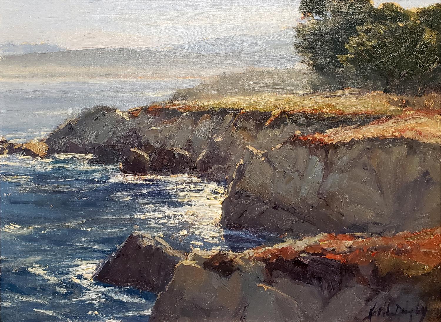 A Perfect Morning in Pacific Grove - Painting by Kathleen Dunphy