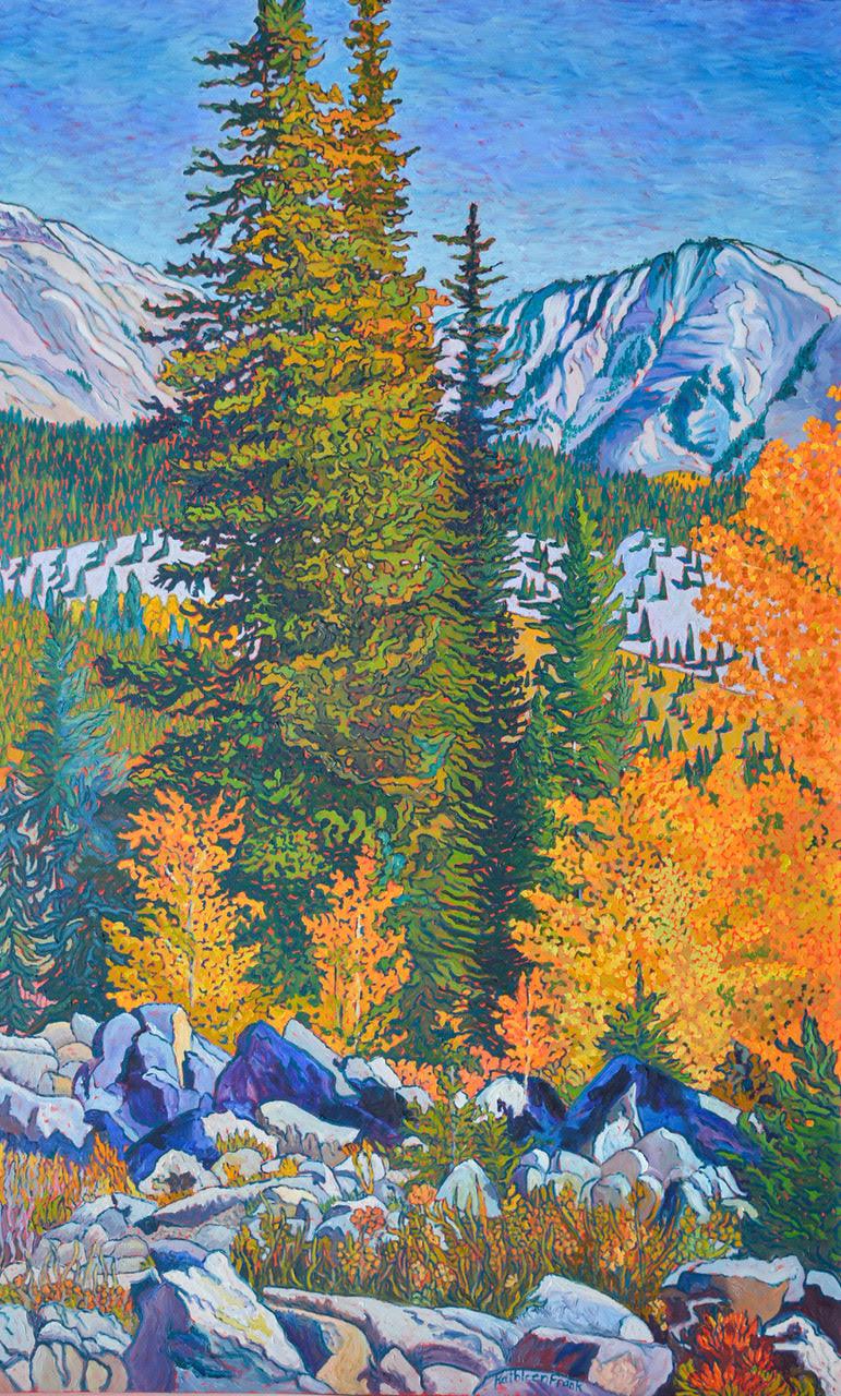 Kathleen Frank Landscape Painting - Return to Donner