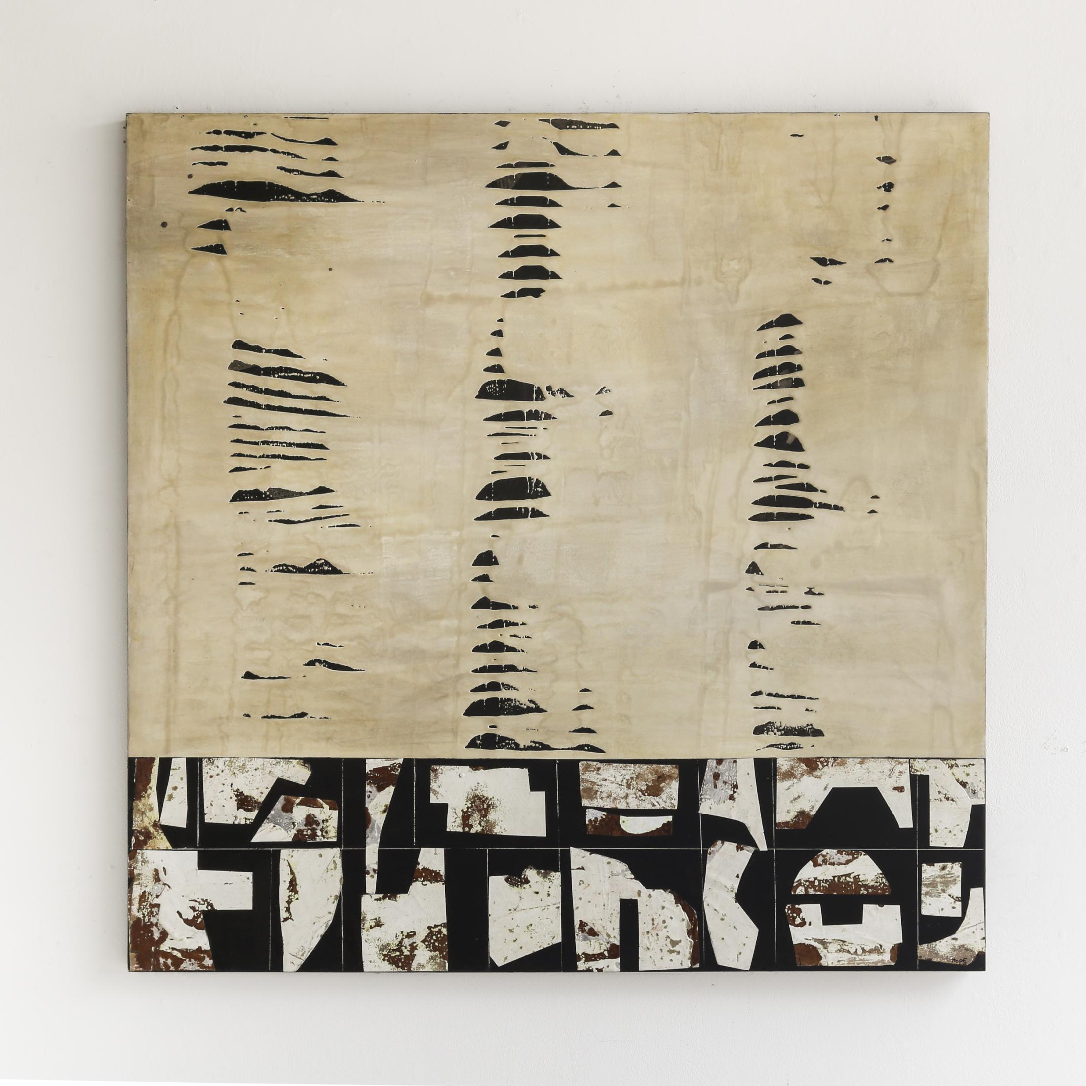 Moderne Düne (Abstrakt), Mixed Media Art, von Kathleen Hope