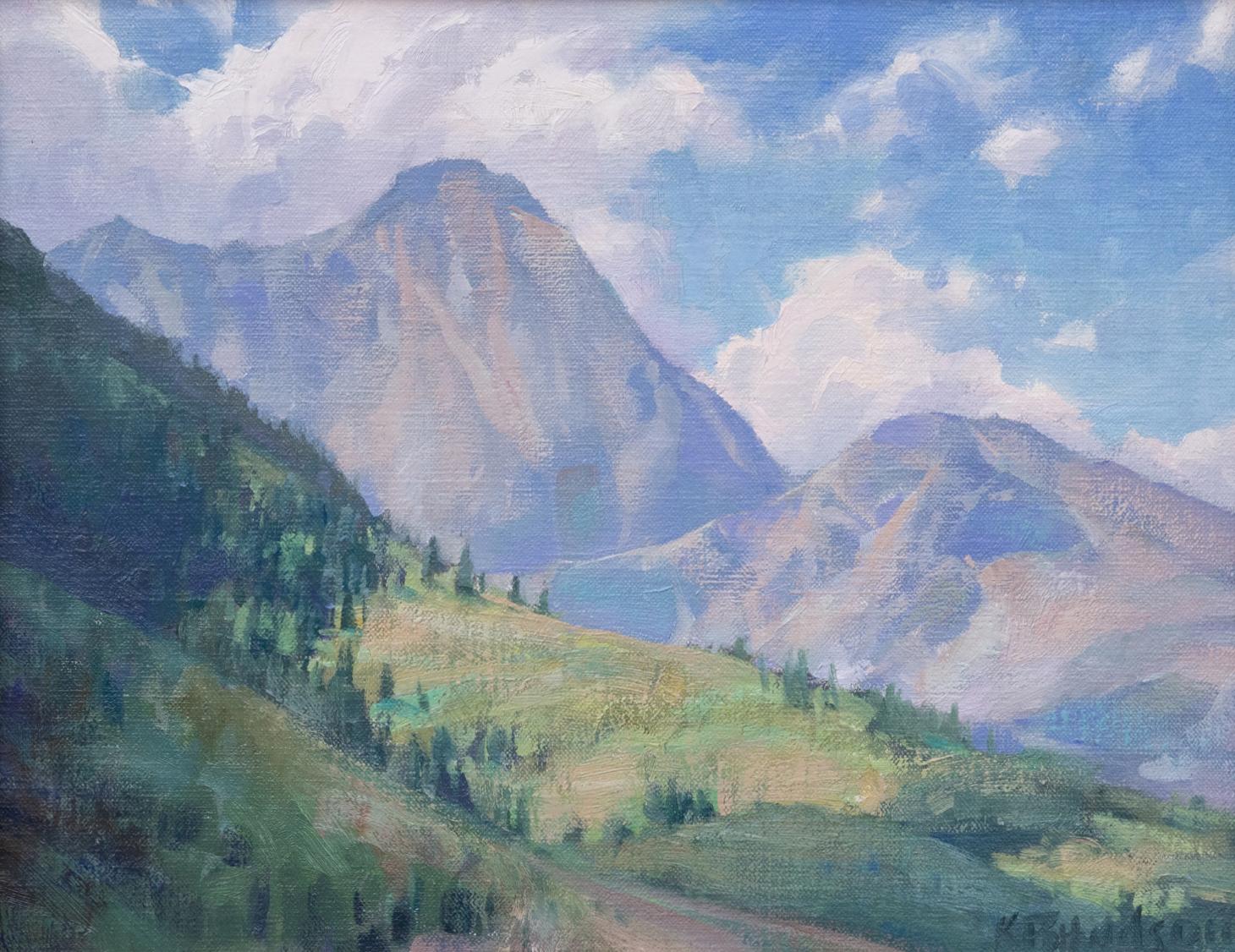Capital Peak - Impressionist Painting by Kathleen Hudson