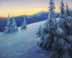 I colori del crepuscolo del pendio