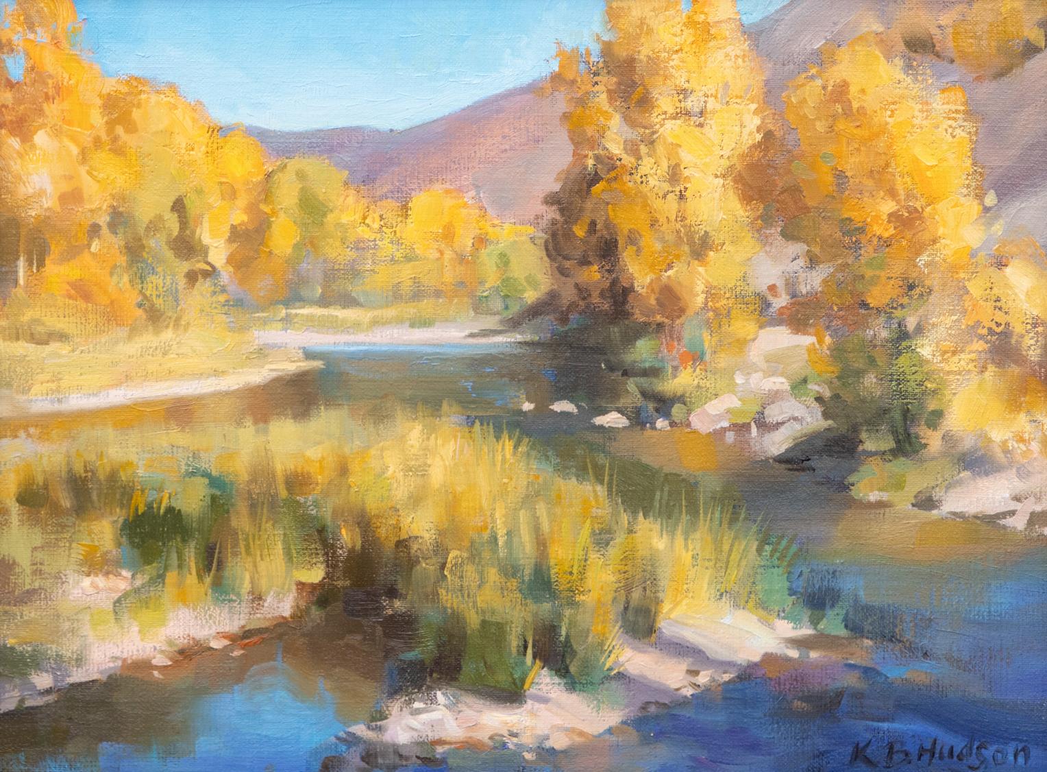 Otoño en el Yampa - Painting Impresionista de Kathleen Hudson