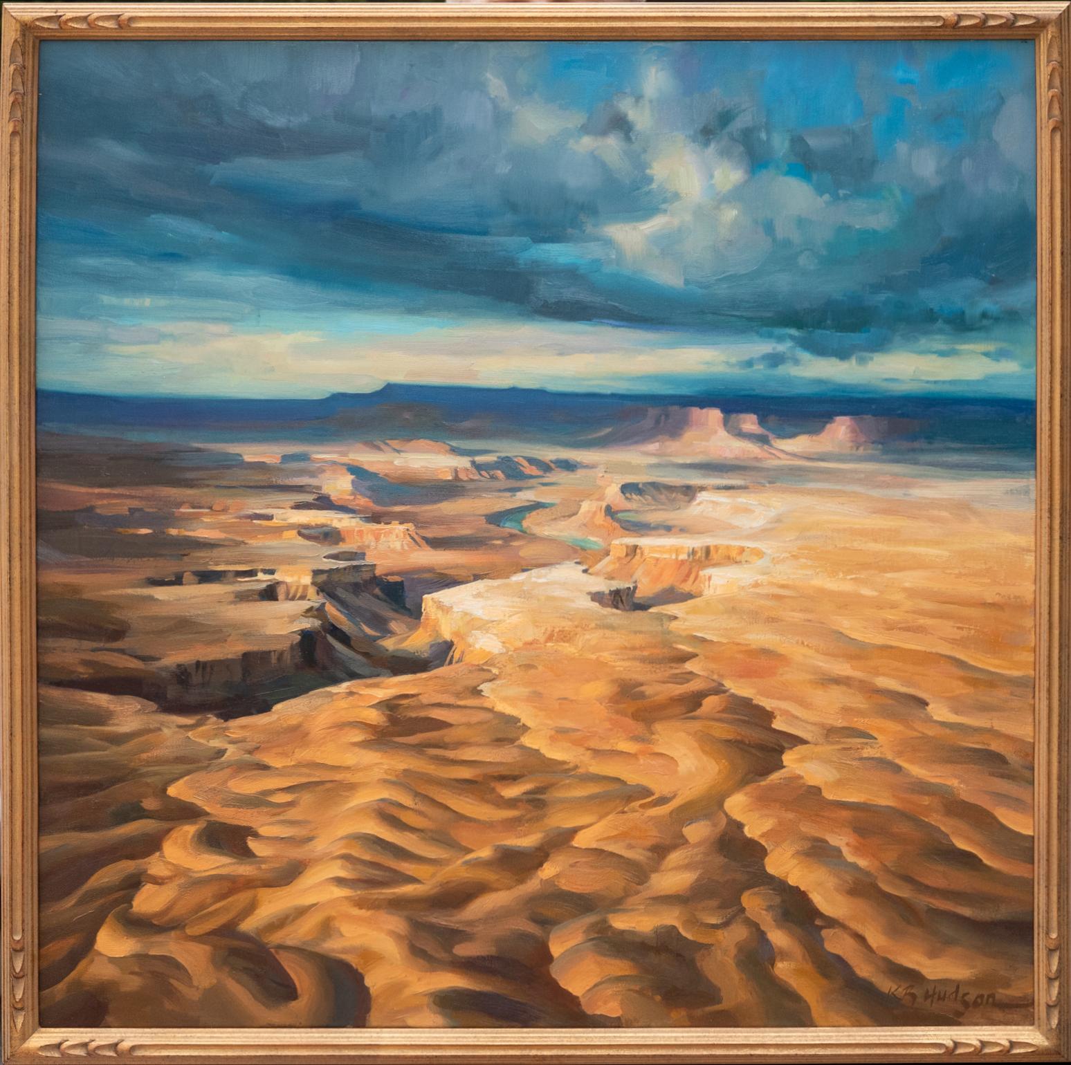 Les formes du terrain - Painting de Kathleen Hudson