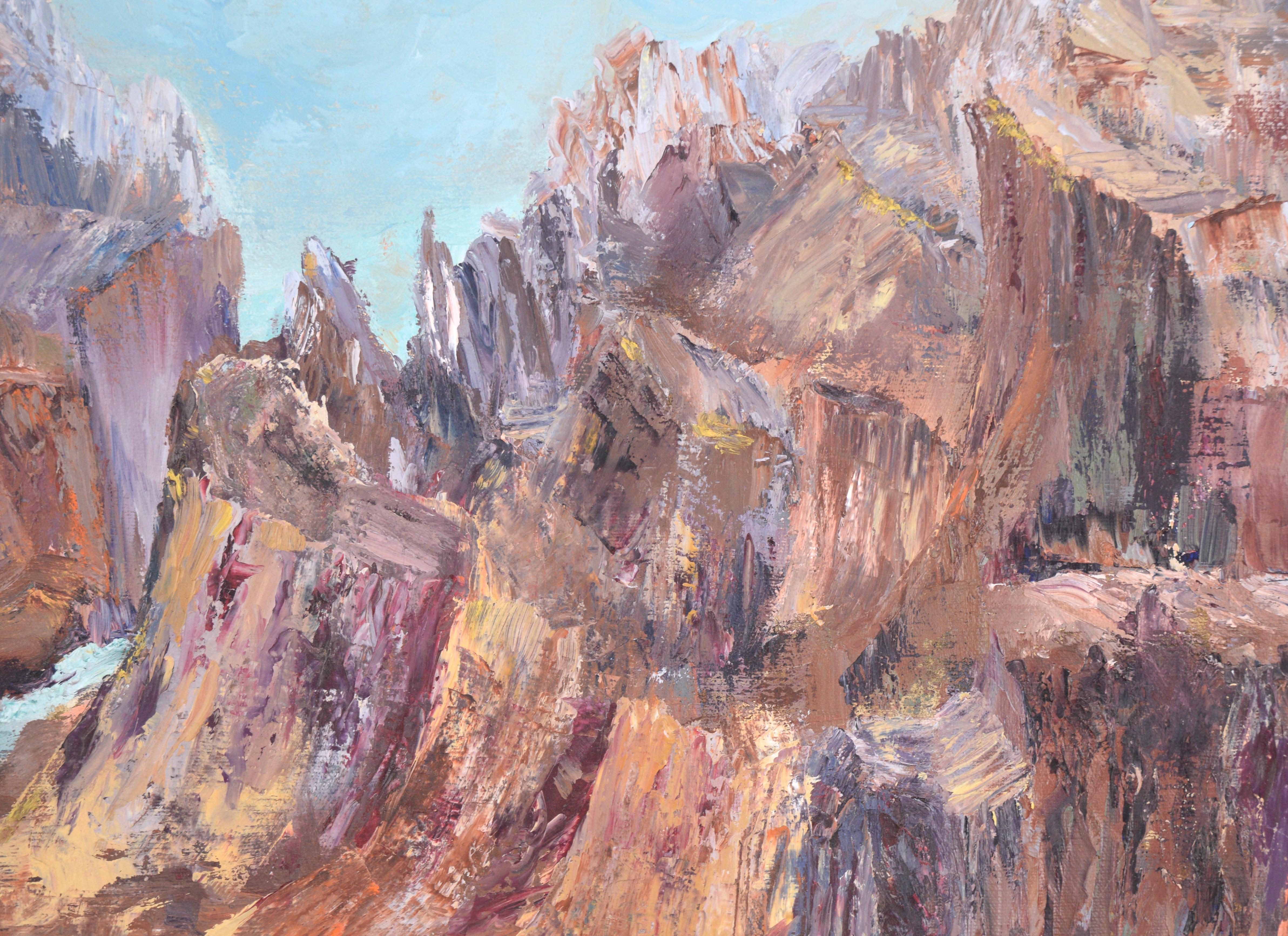 Río corriendo por el cañón - Paisaje en venta 1