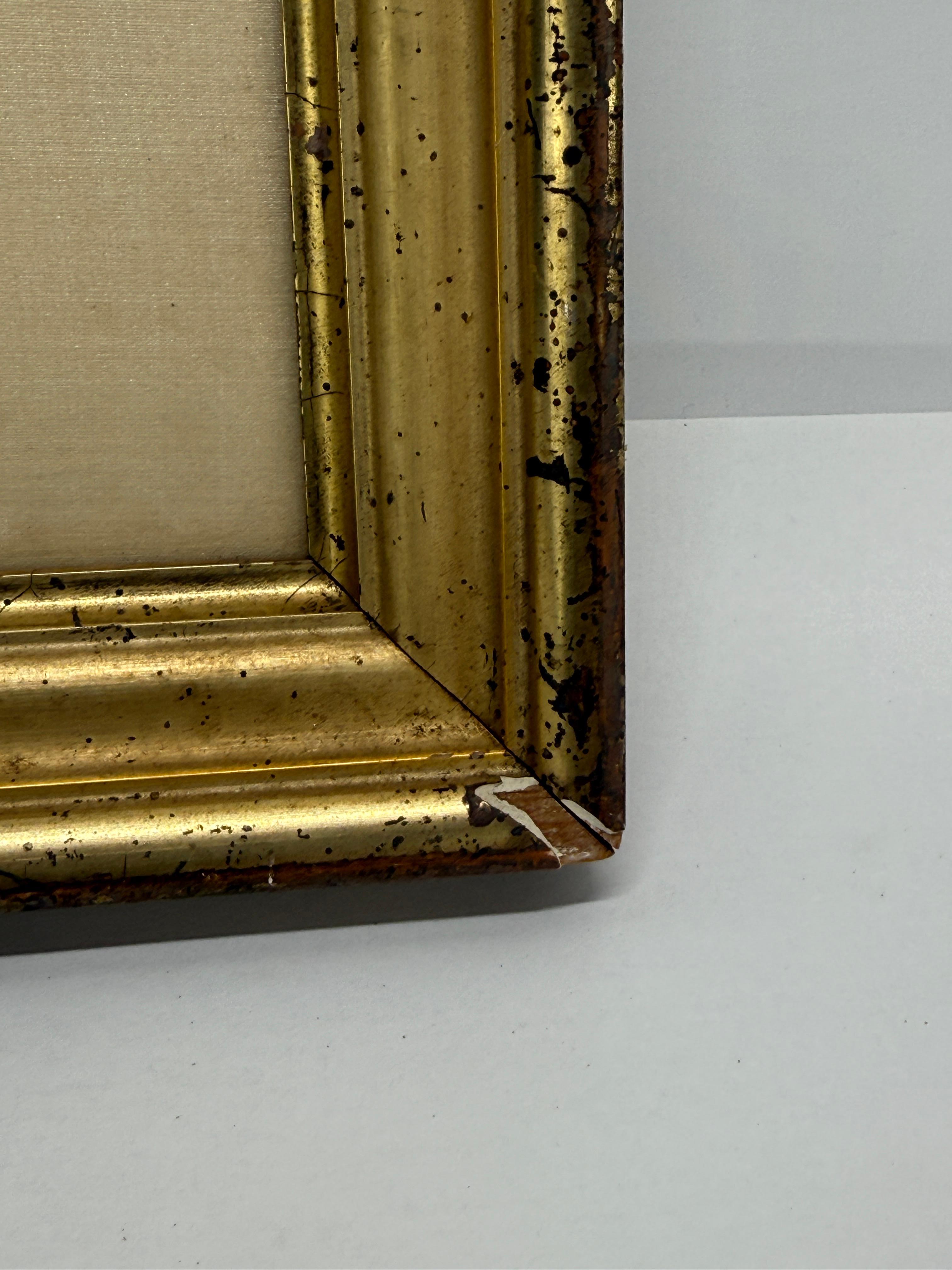 Kathleen Jessica O'Leary Dibujo a lápiz de pato negro, 1980 - Marco del siglo XIX Madera dorada en venta