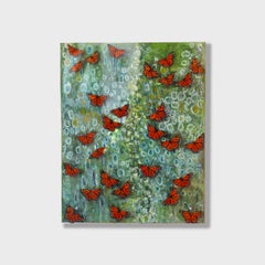 Pittura astratta a tecnica mista, "Cloud Forrest