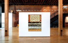 Kathleen Kane-Murrell, Composición abstracta en técnica mixta, "Ginkgo americano" 2025