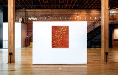 Kathleen Kane-Murrell, Mixed Media Abstract Composition, "Chanticleer" 2025