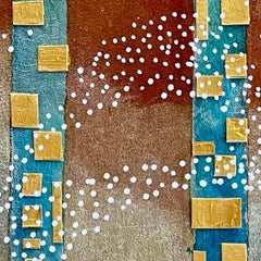 Kathleen Kane-Murrell, Mixed Media Abstract Composition, "Morning Mist" 2024