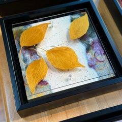 Kathleen Kane-Murrell, Mixed Media Abstract Composition "Parachute" 2025, Framed