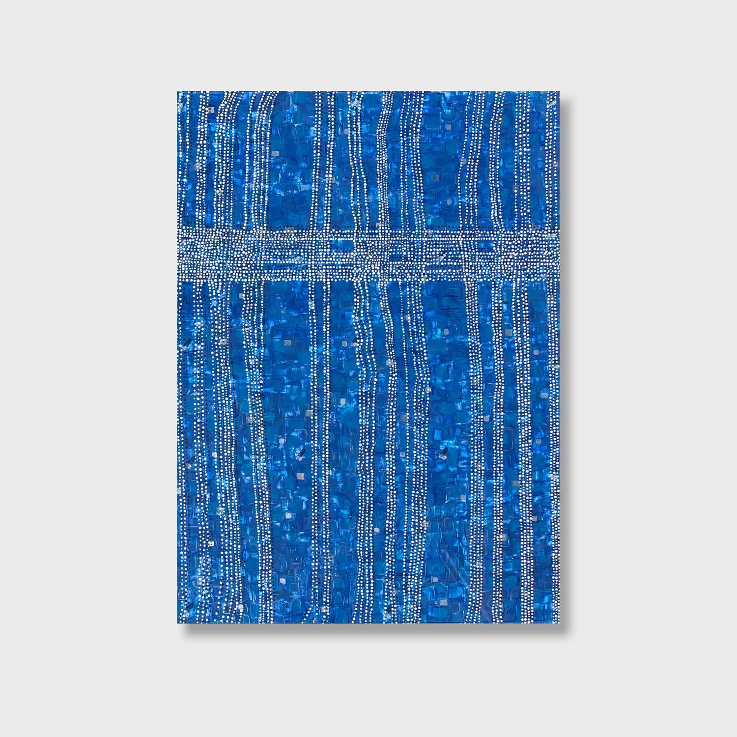 Kathleen Kane-Murrell, Composition abstraite en technique mixte, "Douche de Paris" 2025 - Mixed Media Art de Kathleen Kane-Murrell 