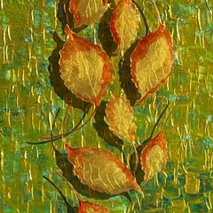 Kathleen Kane-Murrell, Composition abstraite en techniques mixtes, "Sidewalk Colors" 2025