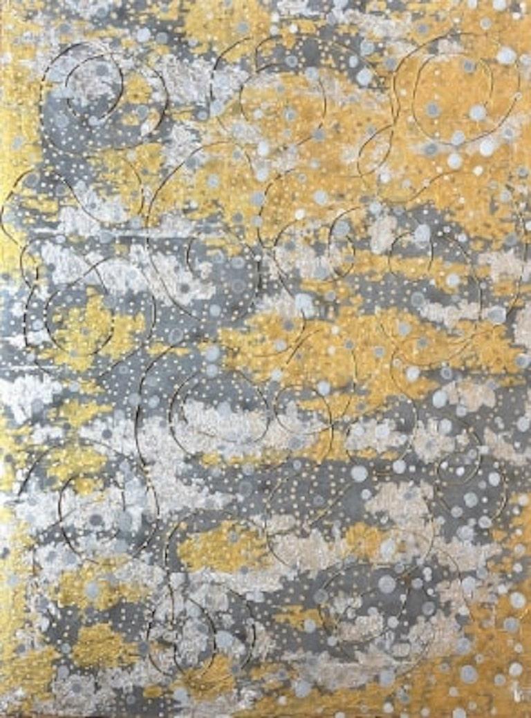 Pittura astratta a tecnica mista, "Circuitious" 2024