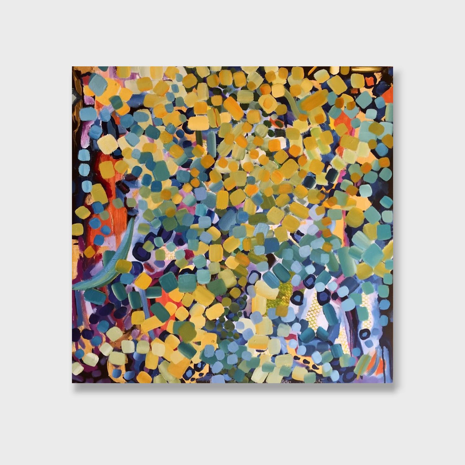 Abstraktes Ölgemälde, „Remember Joy“, „Remember Joy“ – Painting von Kathleen Kane-Murrell 