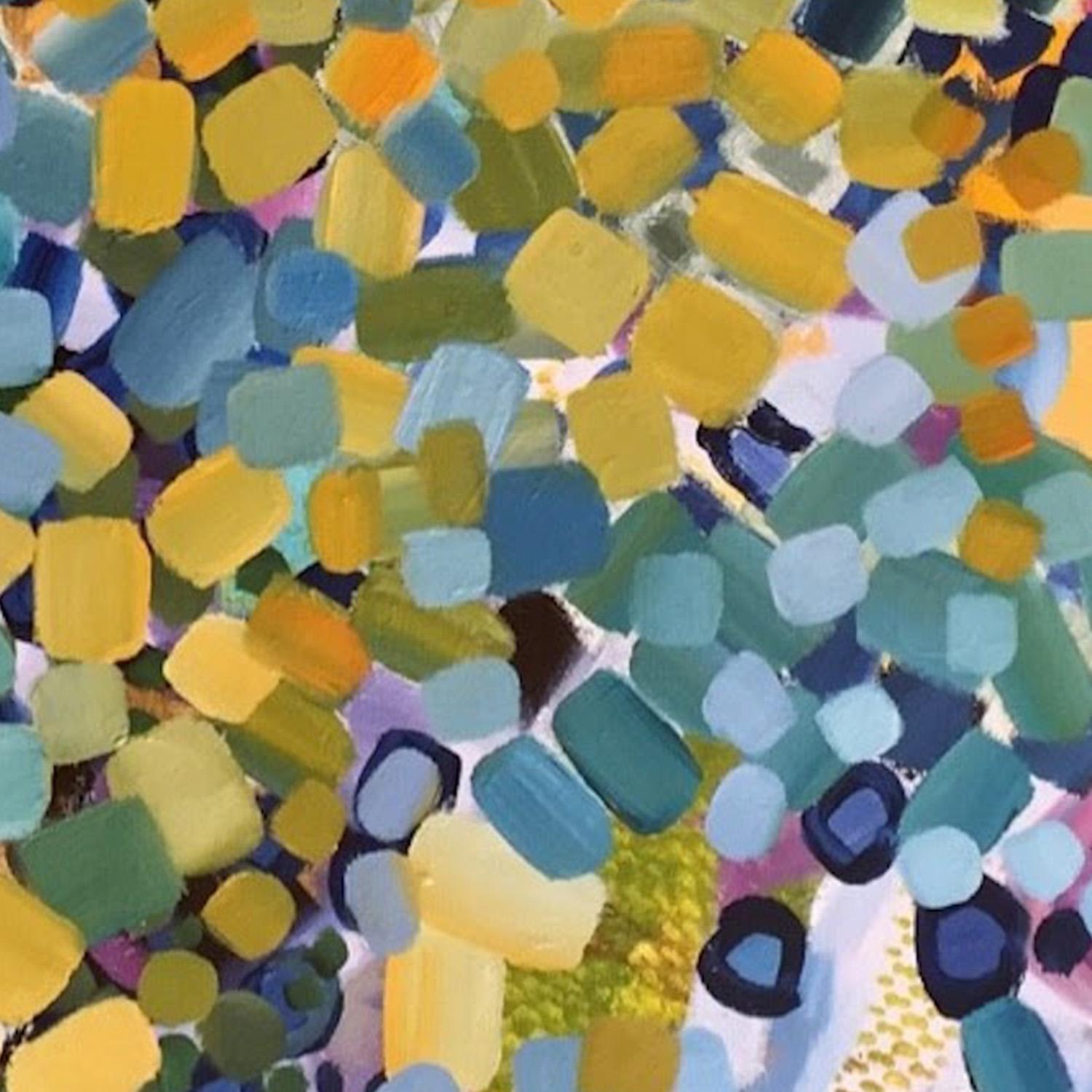 Abstraktes Ölgemälde, „Remember Joy“, „Remember Joy“ (Braun), Abstract Painting, von Kathleen Kane-Murrell 