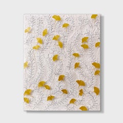 Calming Nature Abstract Mix Media Painting, "Pathway" 2023