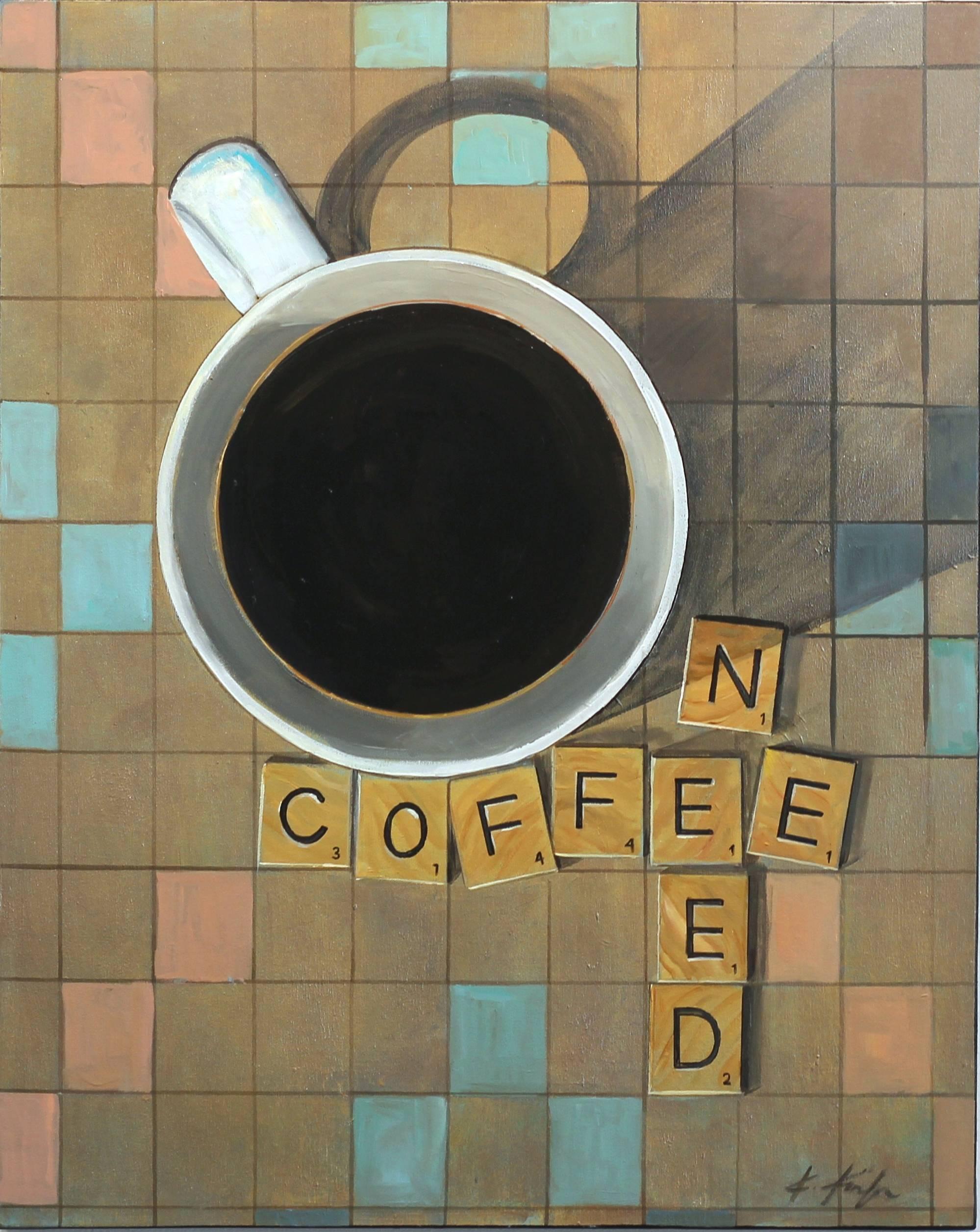 Black Coffee - Mixed Media Art by Kathleen Keifer