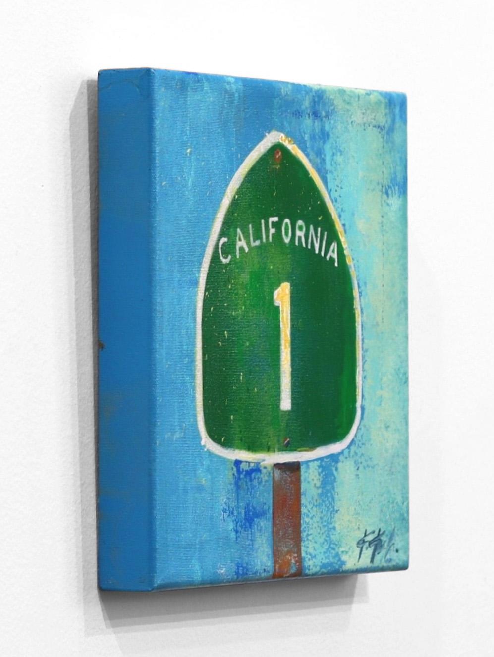 California Rt. 1 - Abstract Painting by Kathleen Keifer