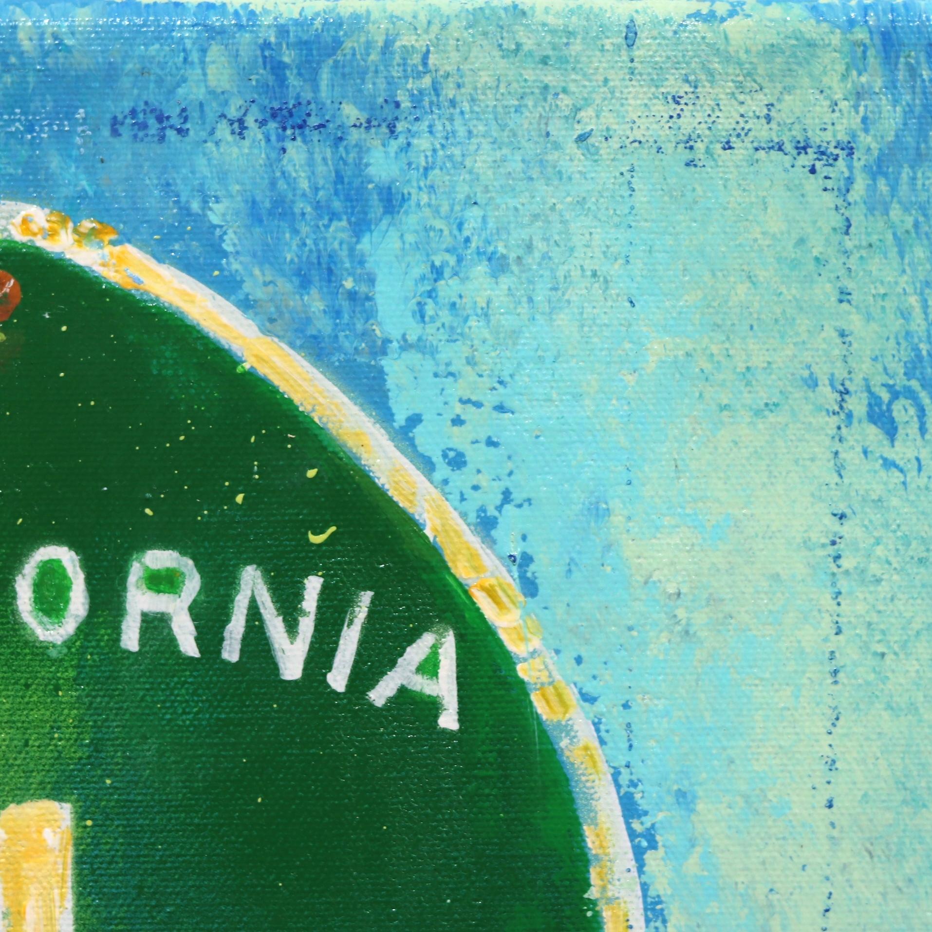 California Rt. 1 - Blue Landscape Painting by Kathleen Keifer