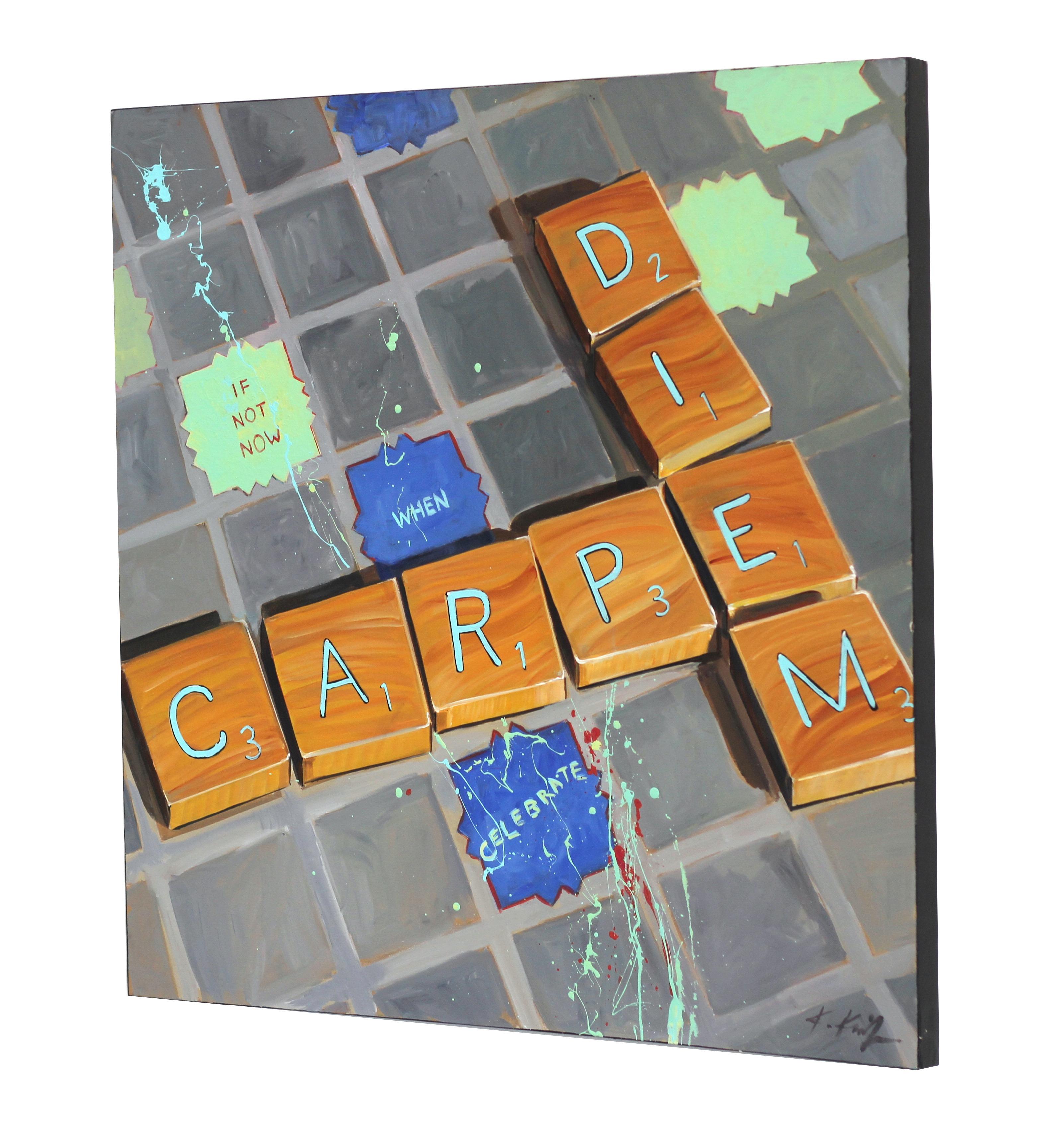Kathleen Keifer is a California-based internationally collected artist. She is a leading force of the New California Realism. Keifer brings a fresh perspective to her hyperrealistic painted excerpts of popular board games with a keen eye on a clever