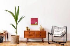 Feeling Pink - Lifeguard Stand on Beach Original Pop Art Oceanscape Sky Painting