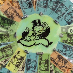 "Go To Jail" - Opera d'arte originale in tecnica mista su tela, ispirata al Monopoly
