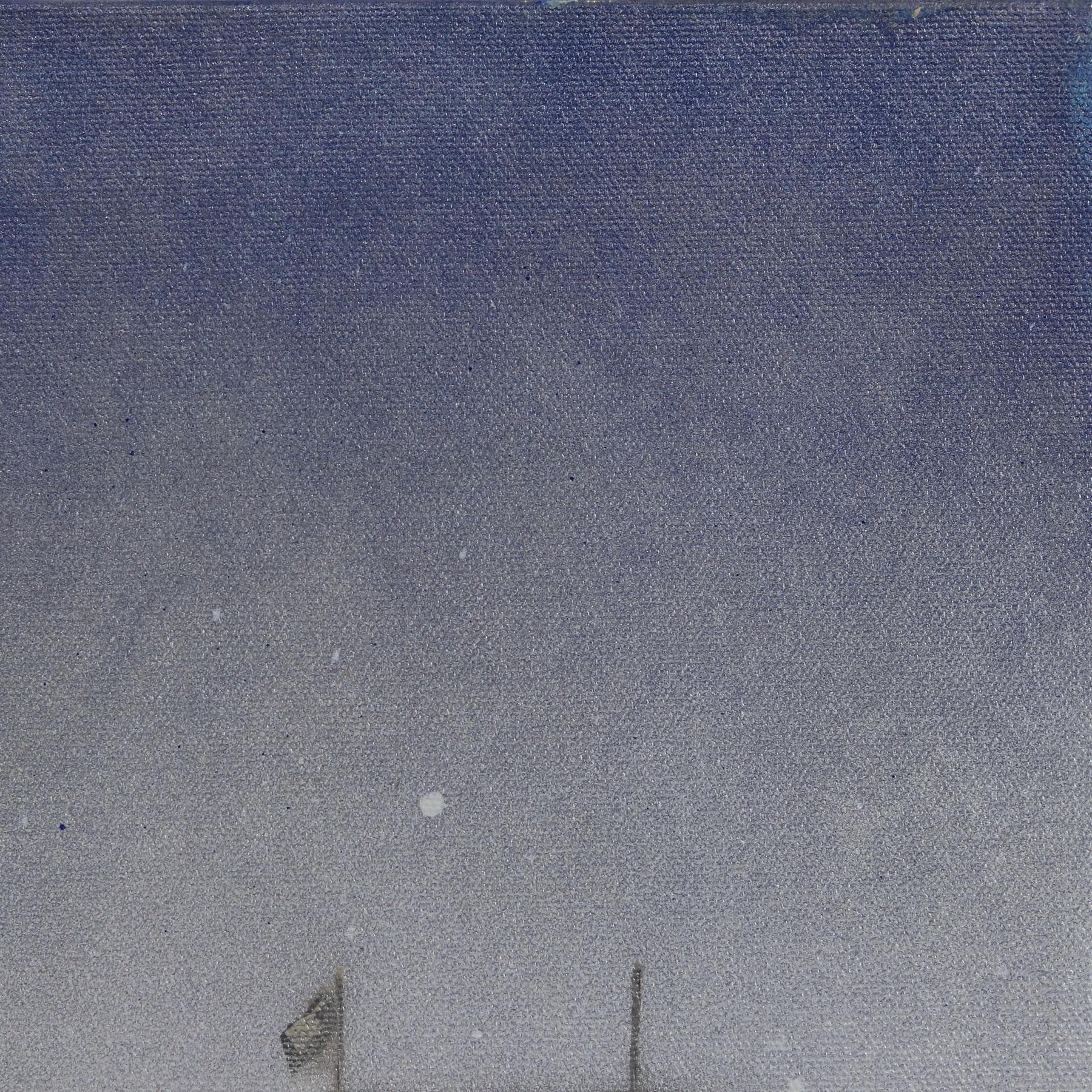 June Gloom -Moody Lifeguard Stand on Beach Original Oceanscape Painting For Sale 2