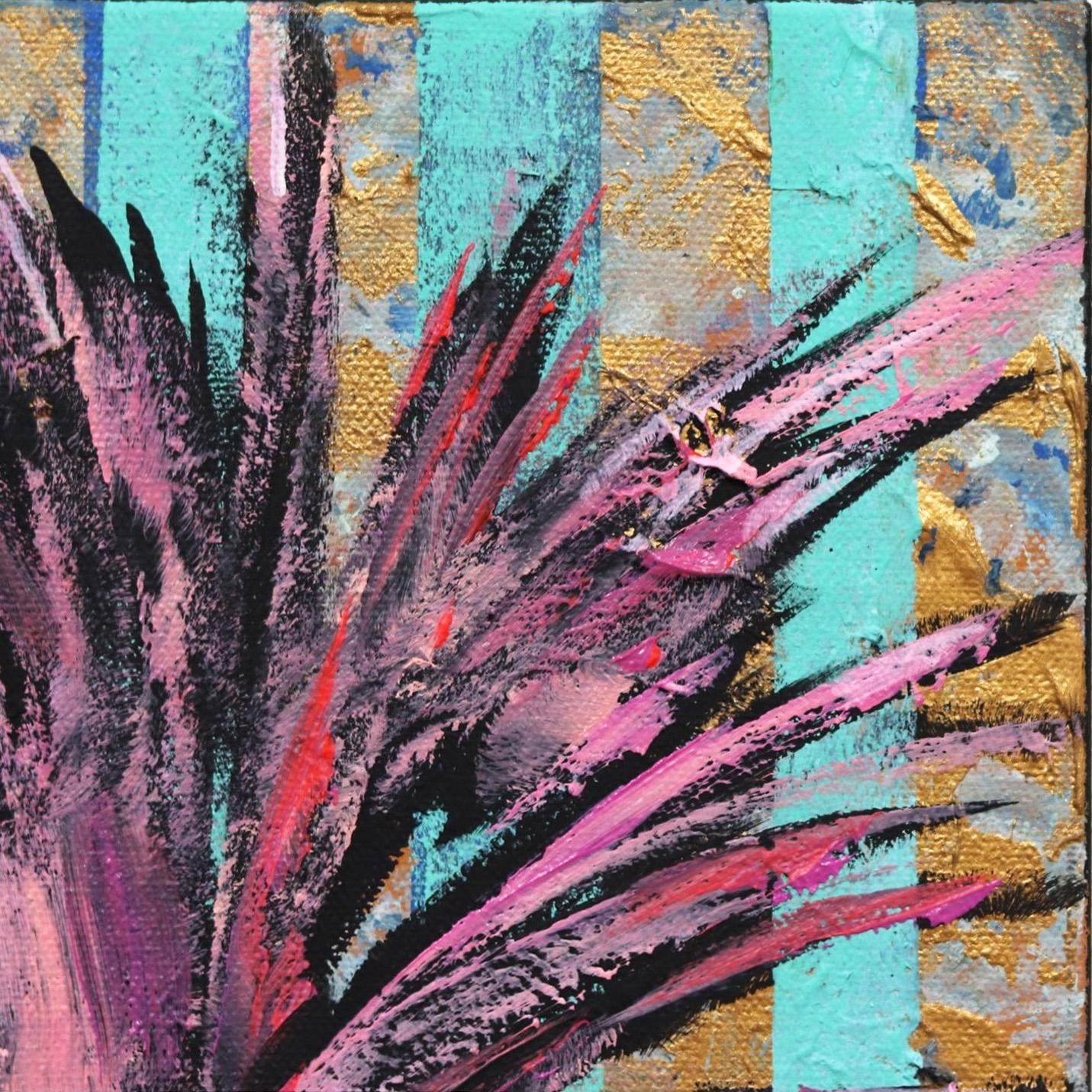 Lollipop Palms - American Impressionist Painting by Kathleen Keifer