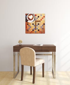 Love Letters - Scrabble Couchtisch Original Gemälde Board Spielkunst