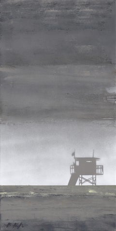 Marine Layer - Gray Seaside Seascape Landscape Ocean Painting