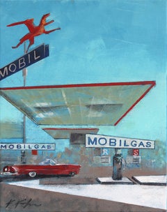 Mid Century Mobil Gas