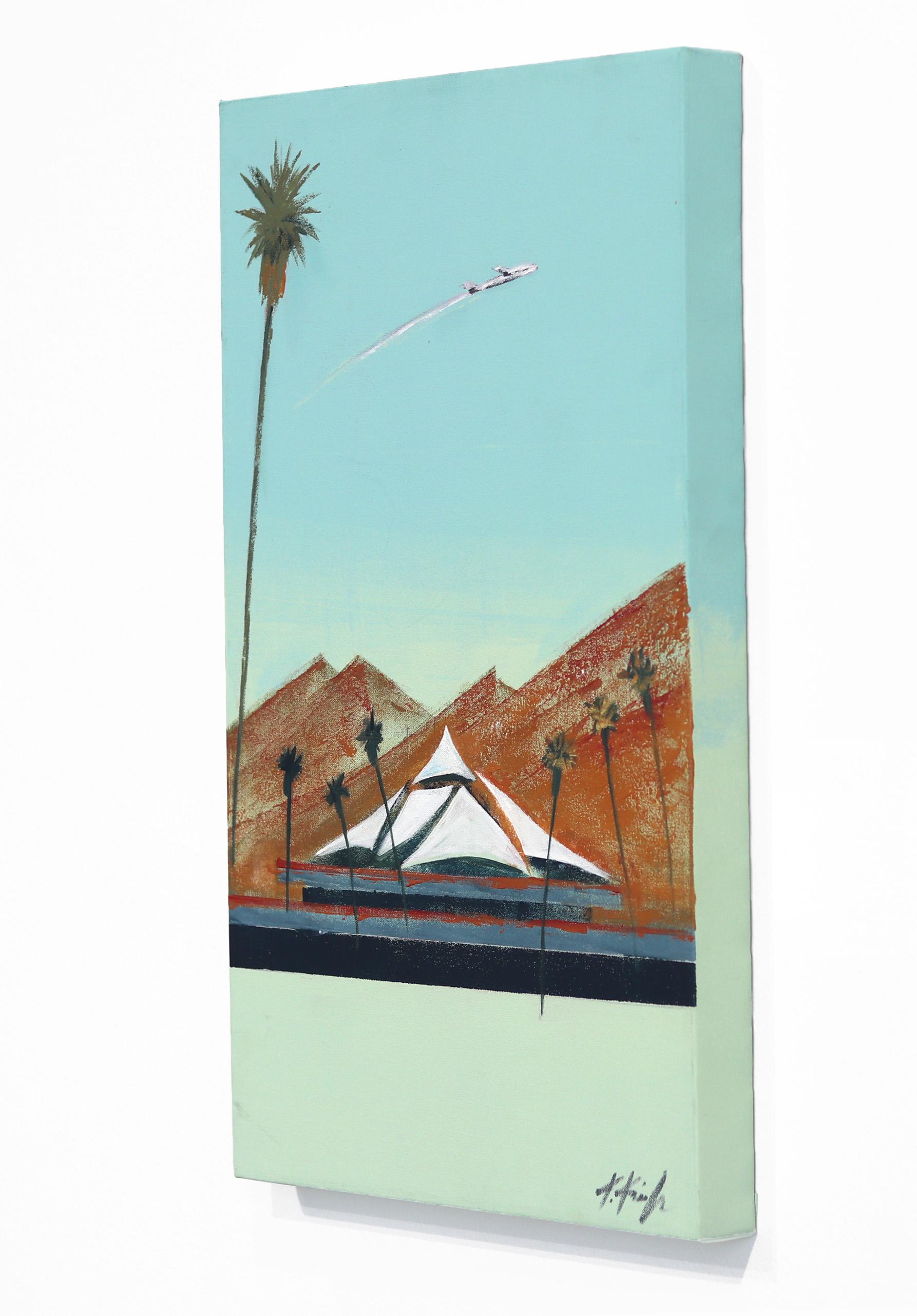 Mid-Century Mod PSP - Abstract Painting Blu di Kathleen Keifer