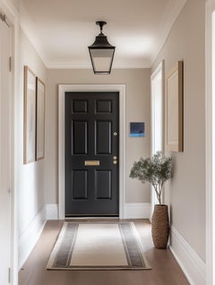 Midnight Electric - Blue Lifeguard Stand on Beach Oceansacpe Original Painting