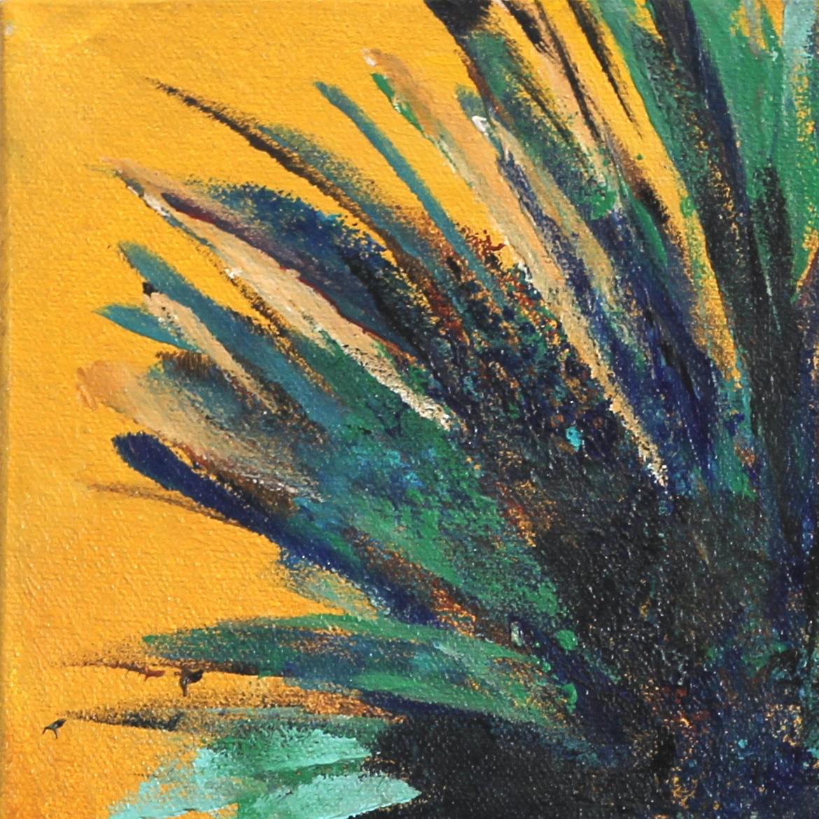 Ochre Palm - Photorealist Painting by Kathleen Keifer