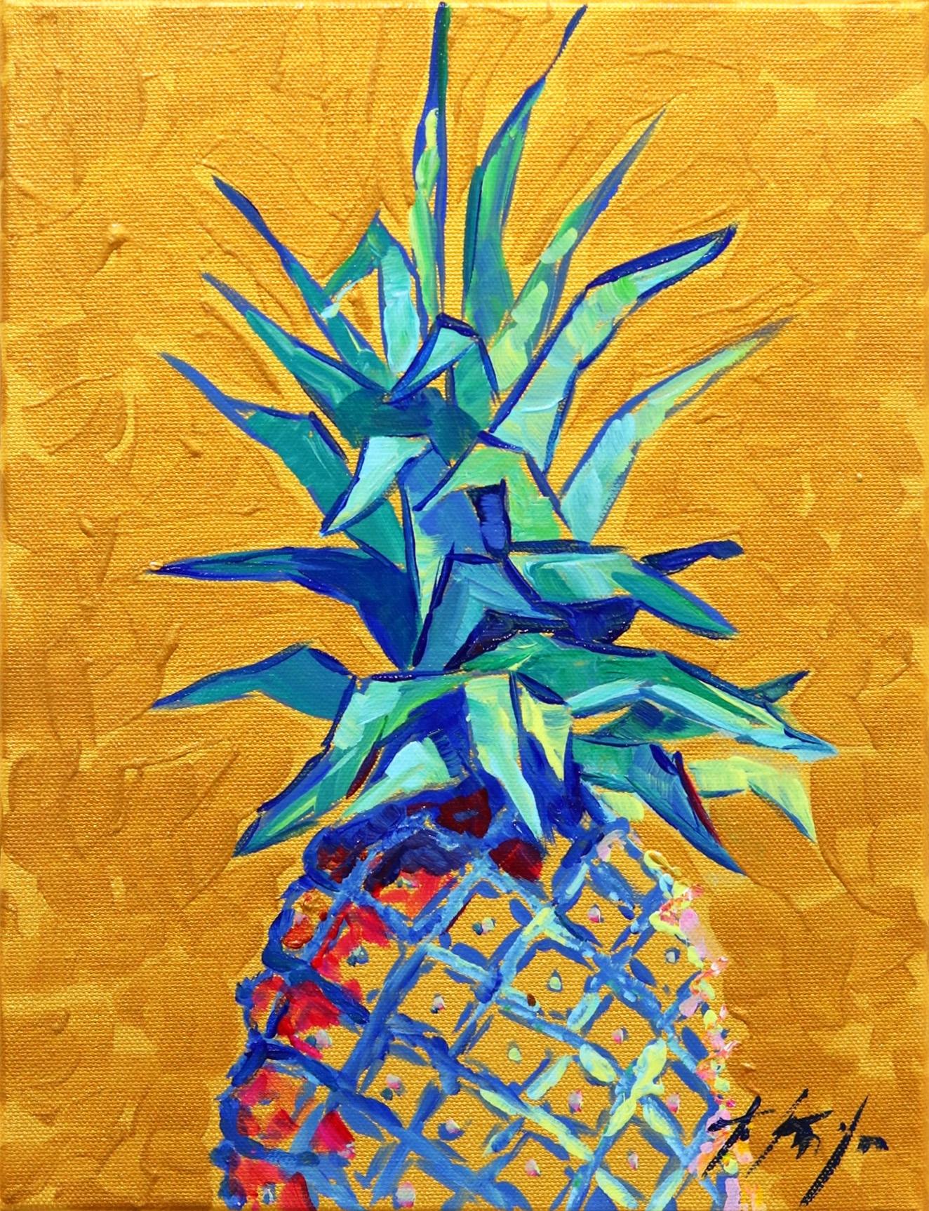 Still-Life Painting Kathleen Keifer - Ananas doré