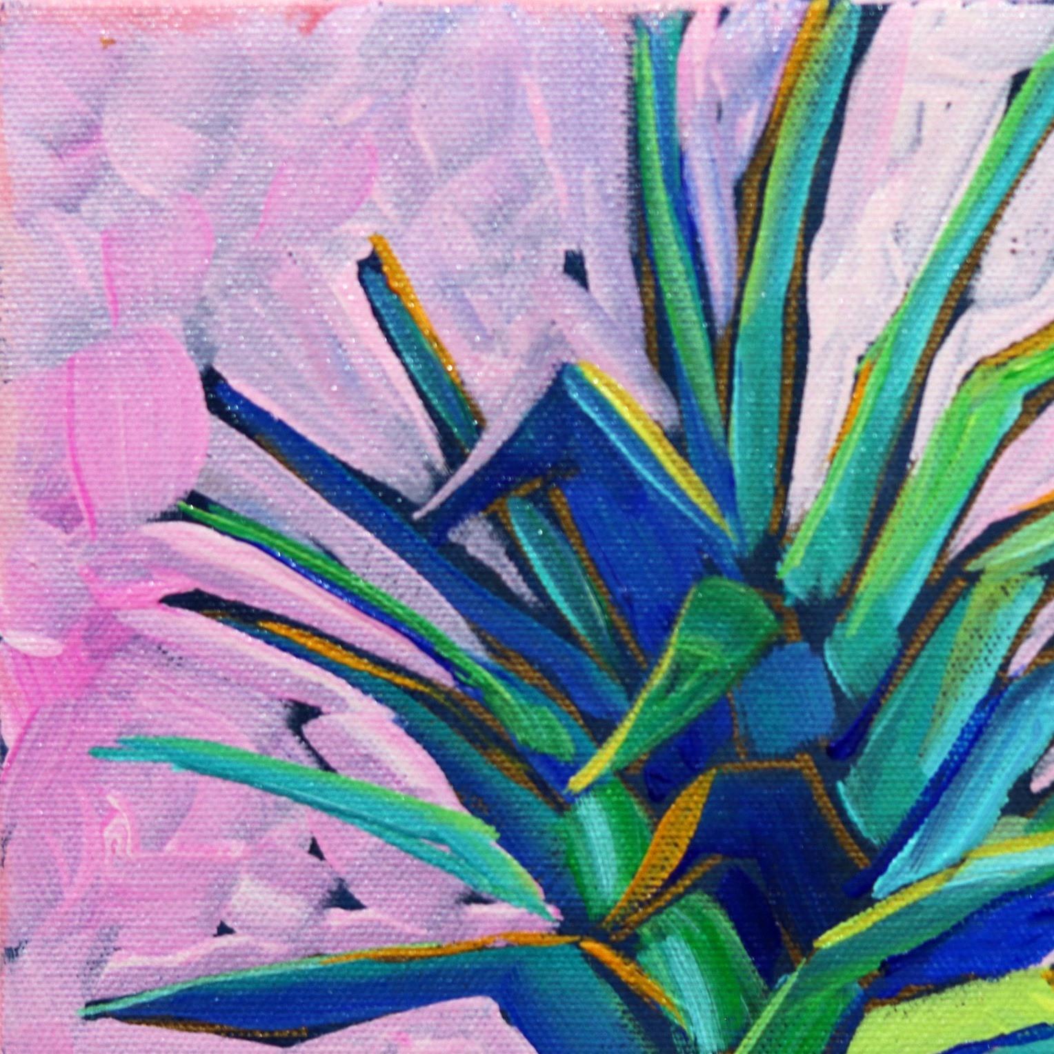 abstract pineapple painting