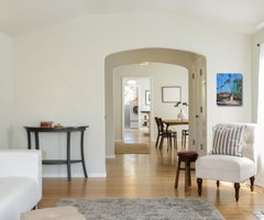 Pink T-Bird Visit - Color Drenched L.A. Still Life Cityscape Acrylic Painting