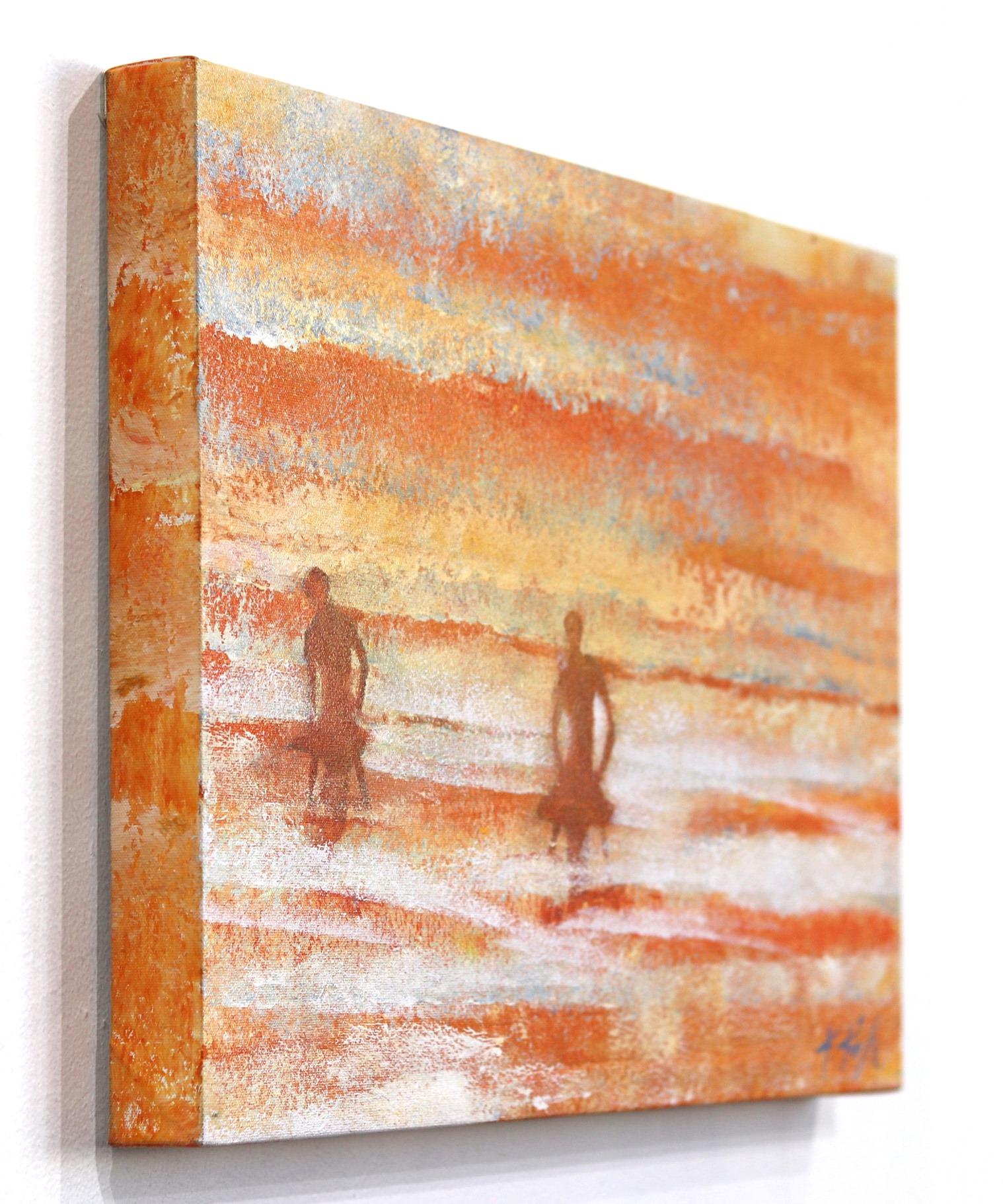 Shimmering Surf Heat - American Impressionist Painting by Kathleen Keifer