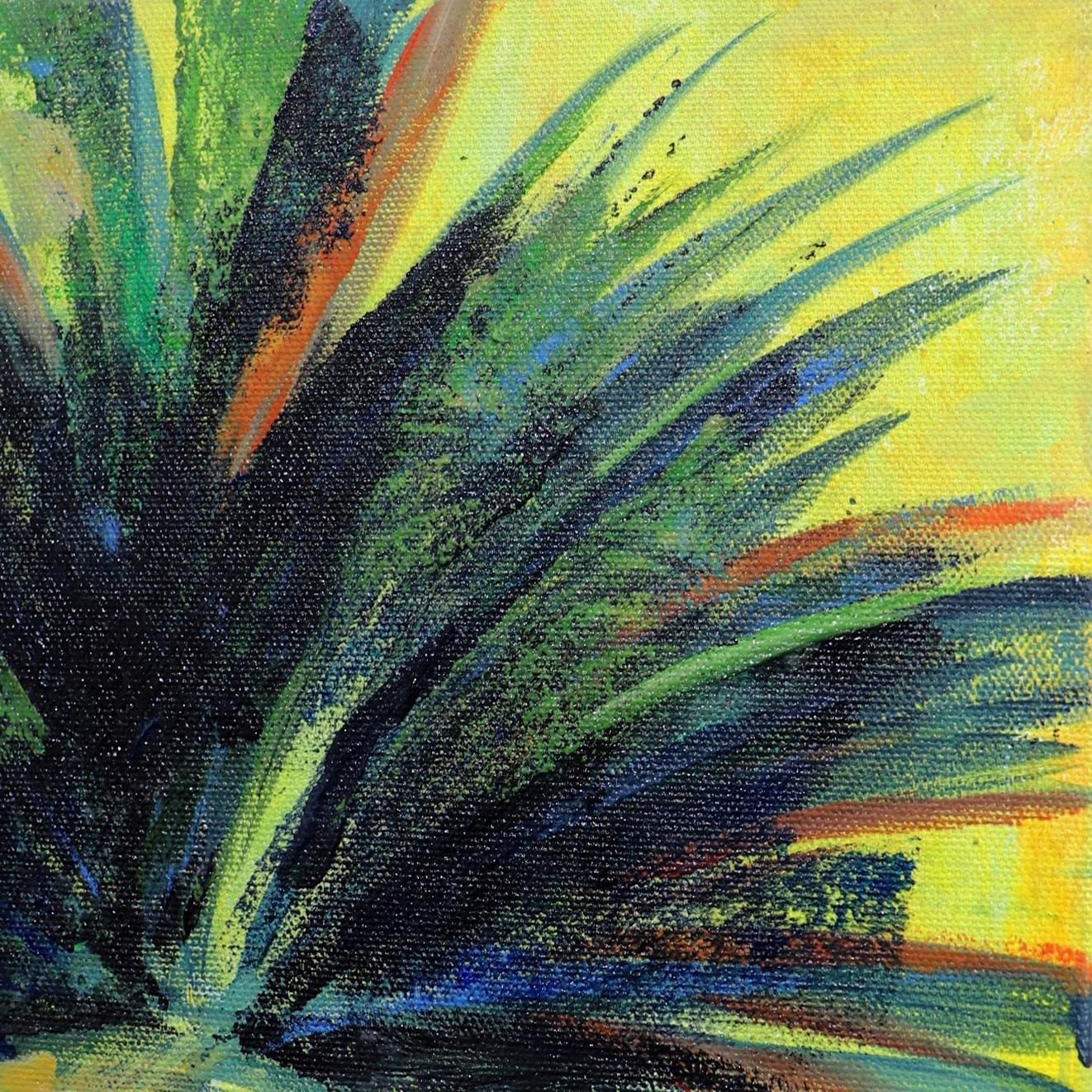Spring Palm - American Impressionist Painting by Kathleen Keifer