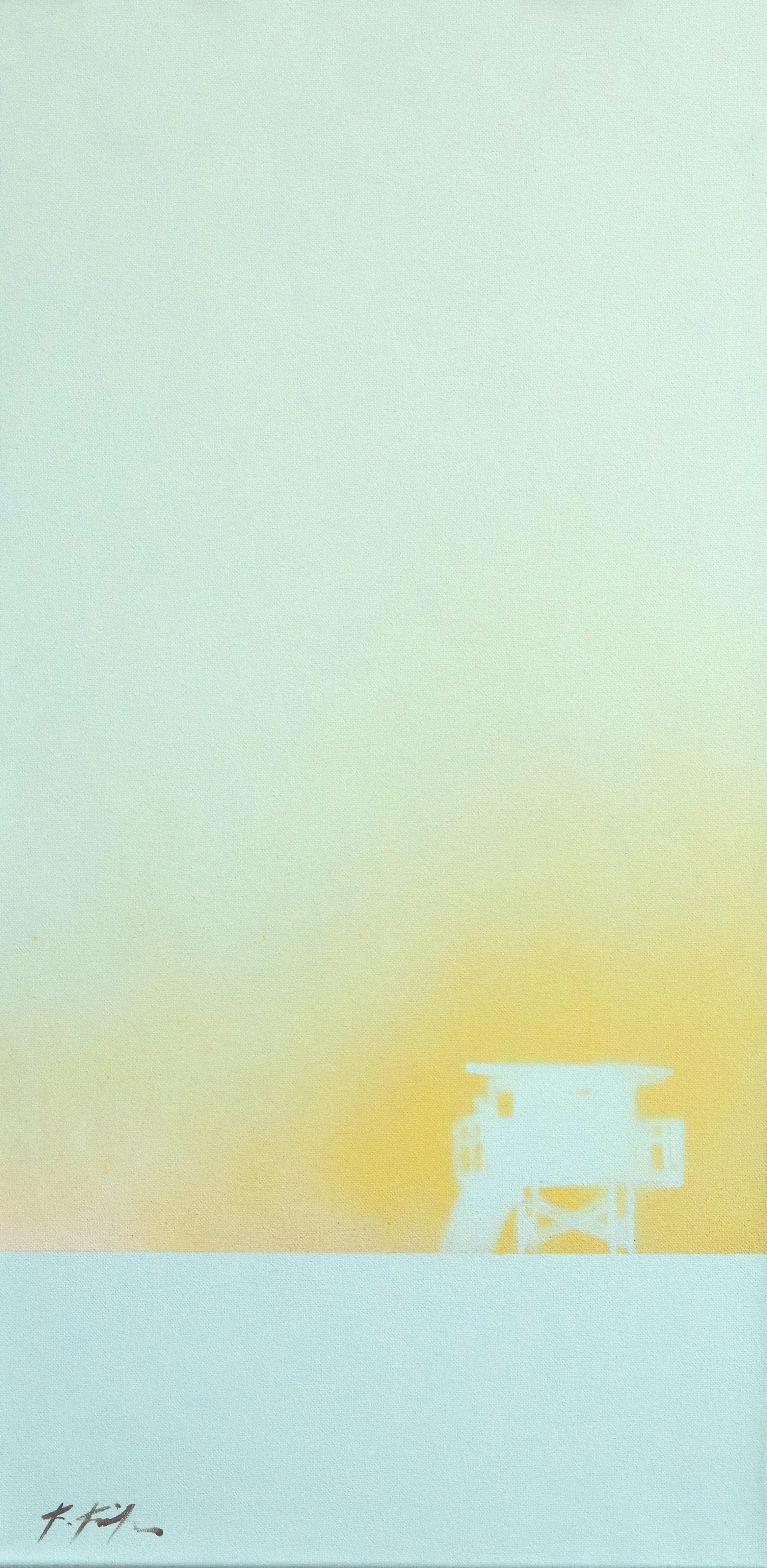 Kathleen Keifer Abstract Painting - Sunrise Tower