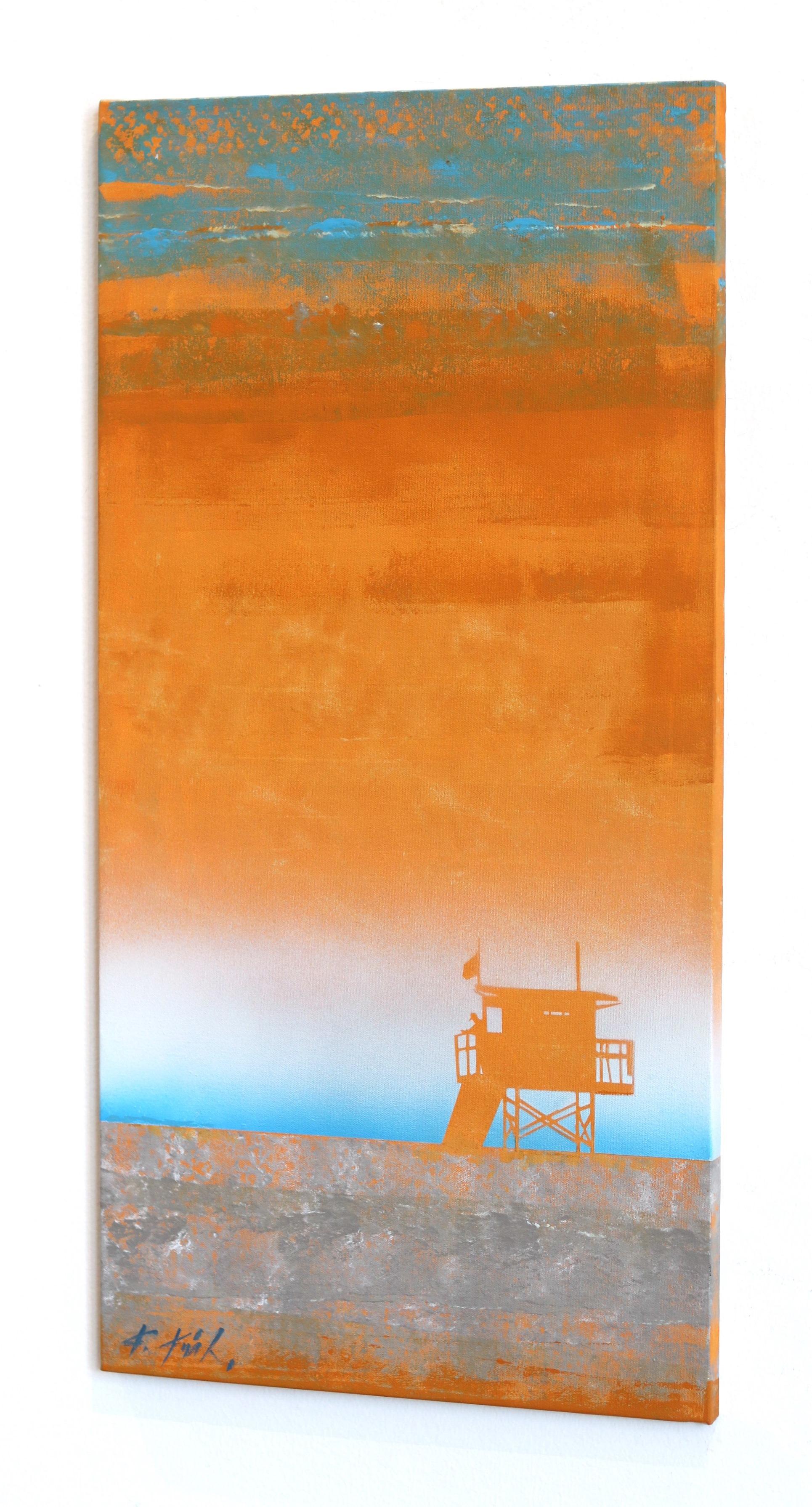 Mandarinenwärme (Orange), Abstract Painting, von Kathleen Keifer