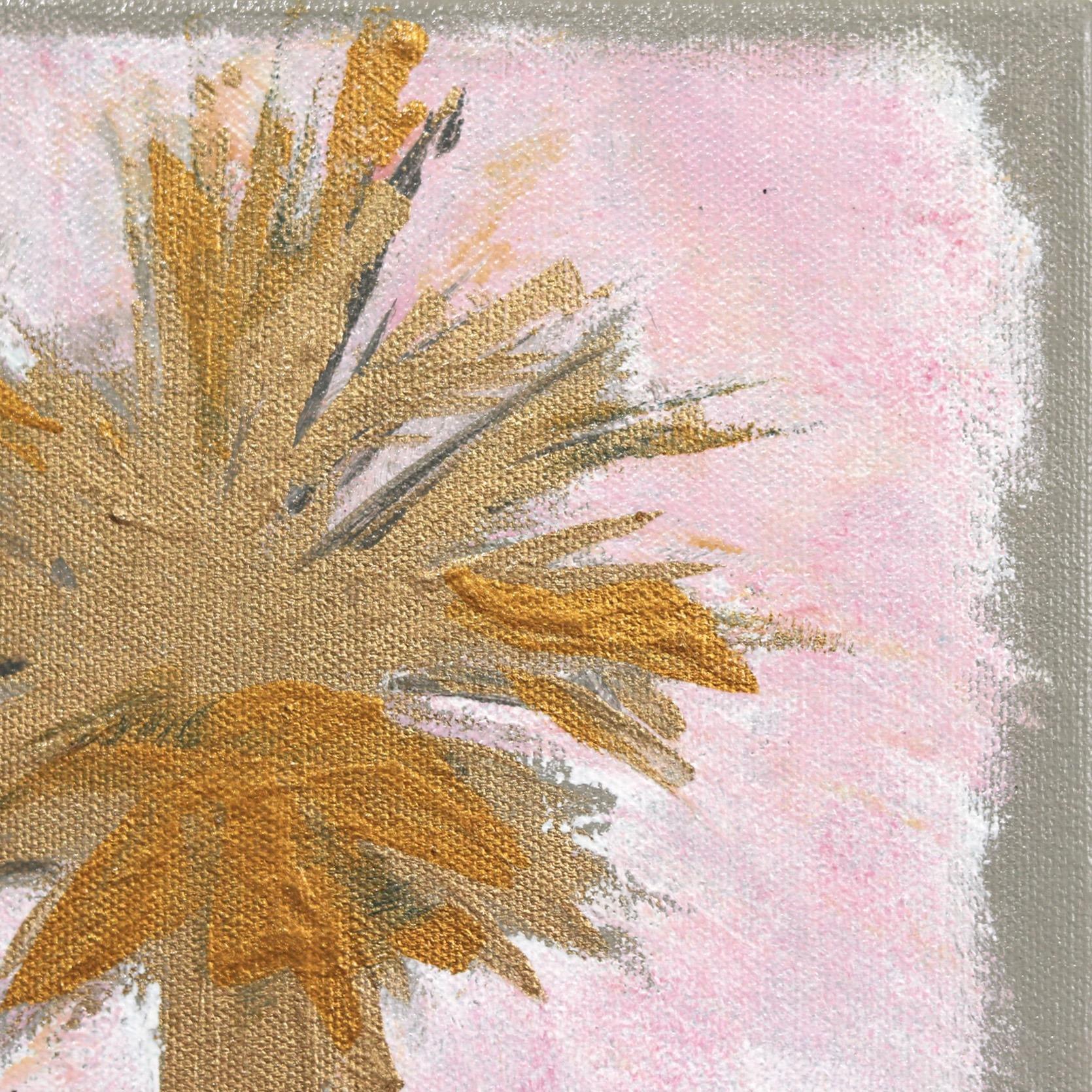 The Palm Is Soft - Gray Landscape Painting by Kathleen Keifer