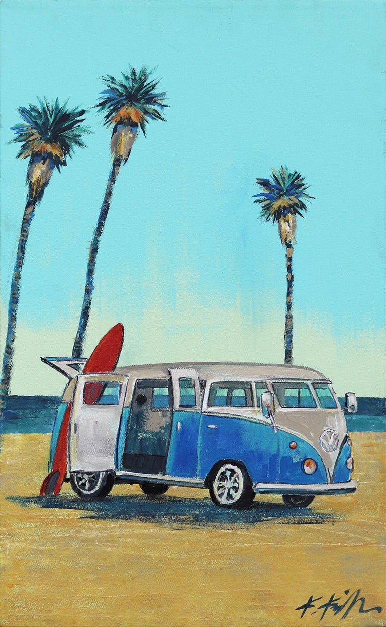 Kathleen Keifer Interior Painting - Three Palms VW Van