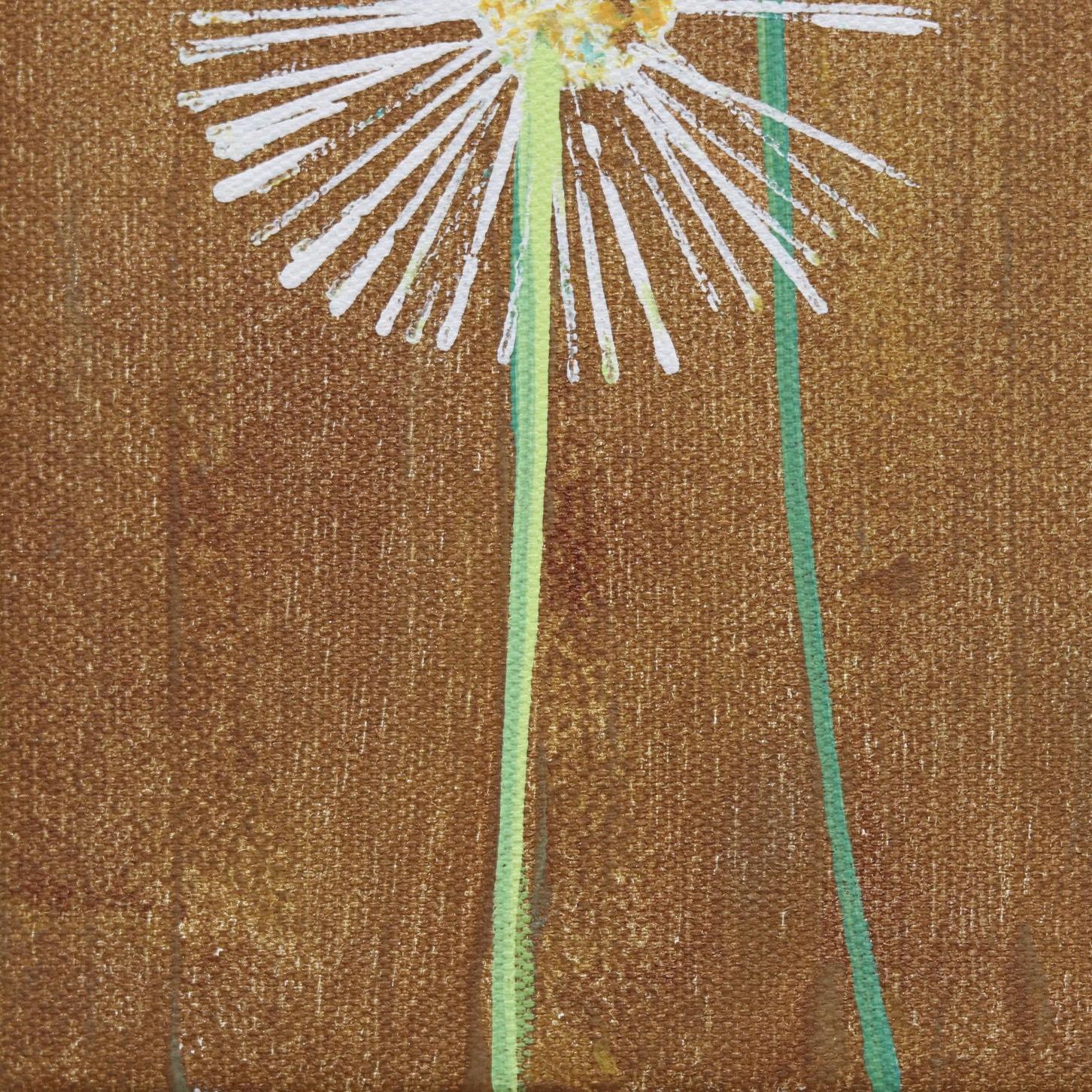 Tre desideri - I fiori del dandione esprimono un desiderio Pop Art contemporanea in vendita 2