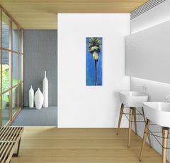 Winter Palm - Landscape Blue Tree California Original Painting